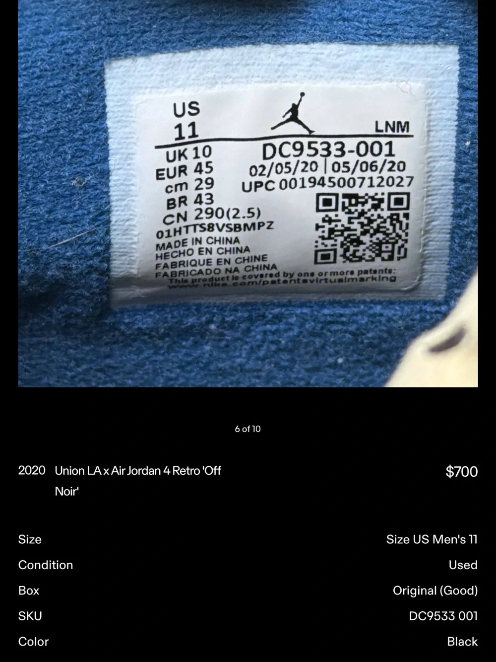Jordan lightly worn